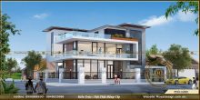 Dự Án Thiết Kế Biệt Thự 3 Tầng Hiện Đại 2 Mặt Tiền
