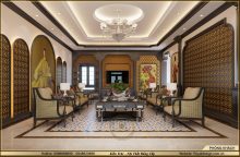 Dự Án Thiết Kế Nội Thất Biệt Thự Cao Cấp Phong Cách Indochine Hưng Yên 6