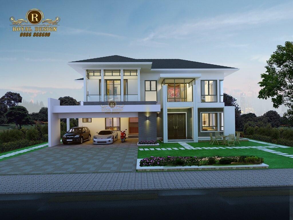 biệt thự tân cổ điển 2 tầng