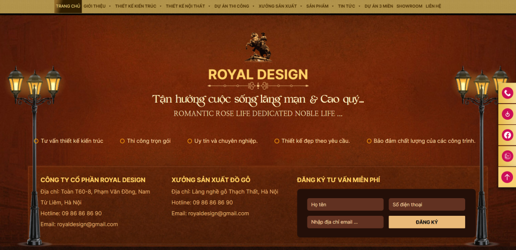 Royaldesign – Kiến Trúc và Nội Thất tân cổ điển đẳng cấp
