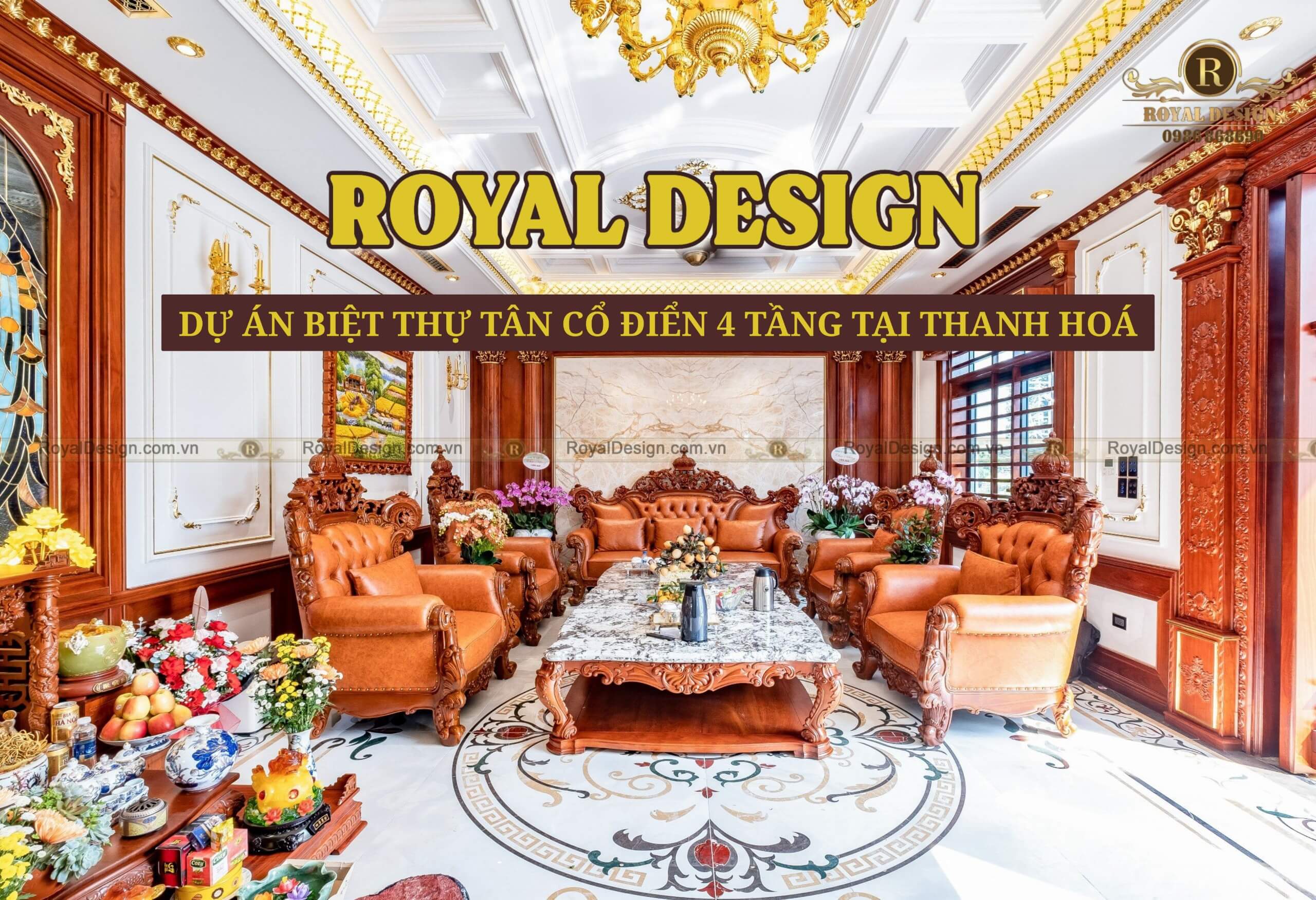 Dự Án Biệt Thứ 4 Tầng Tân Cổ Điển Tại Thanh Hóa