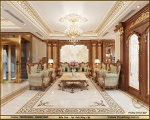 Sofa tân cổ điển tại phòng khách