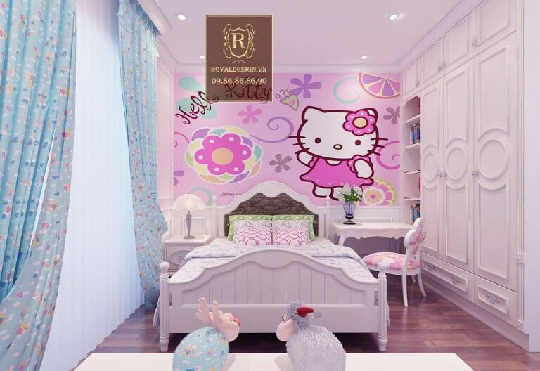 Tổng hợp những thiết kế phòng ngủ bé gái tân cổ điển xinh xắn và sang trọng