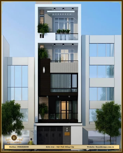 10+ Mẫu thiết kế nhà phố 5 tầng đẹp, đẳng cấp và đầy đủ tiện nghi