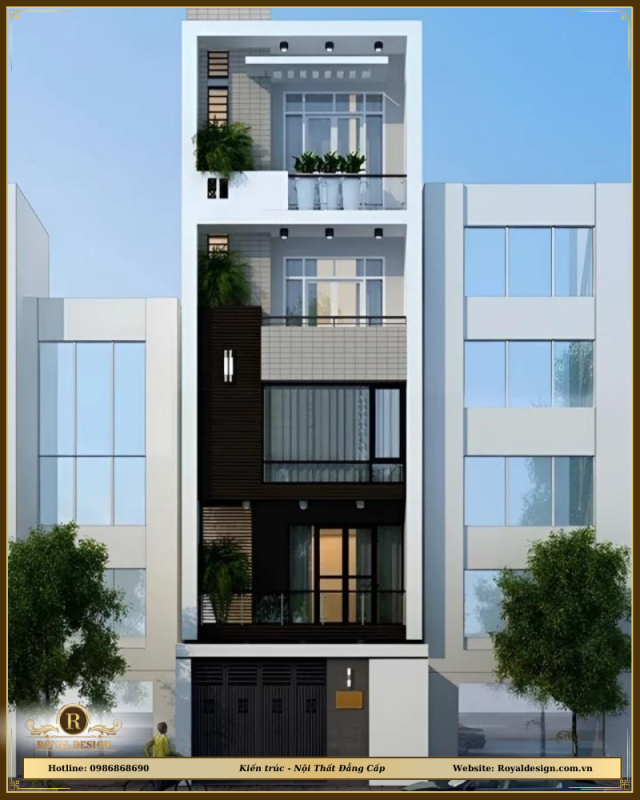 10+ Mẫu thiết kế nhà phố 5 tầng đẹp, đẳng cấp và đầy đủ tiện nghi