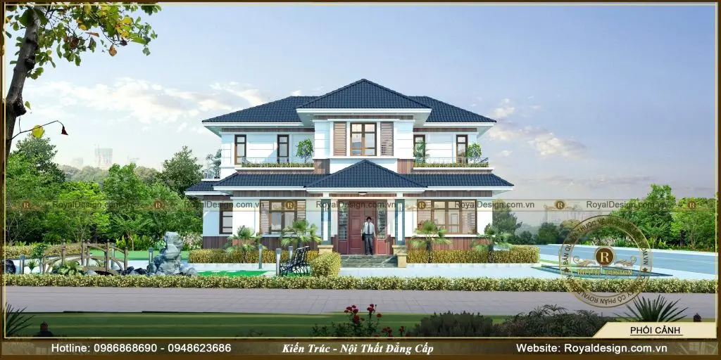 Mẫu biệt thự mái Thái toát lên được vẻ trang nhã 